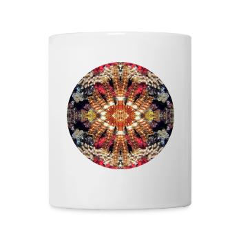 Nature Mandala Sous-marin, Plume Étoile - Mug blanc - blanc - Devant
