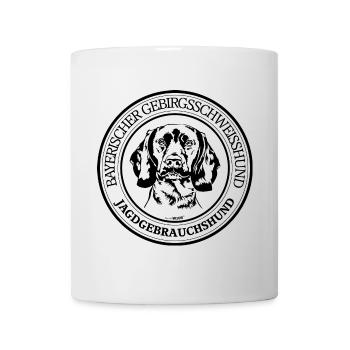 Bayerischer Gebirgsschweisshund Jagdgebrauchshund - Tasse - Weiß - Vorne