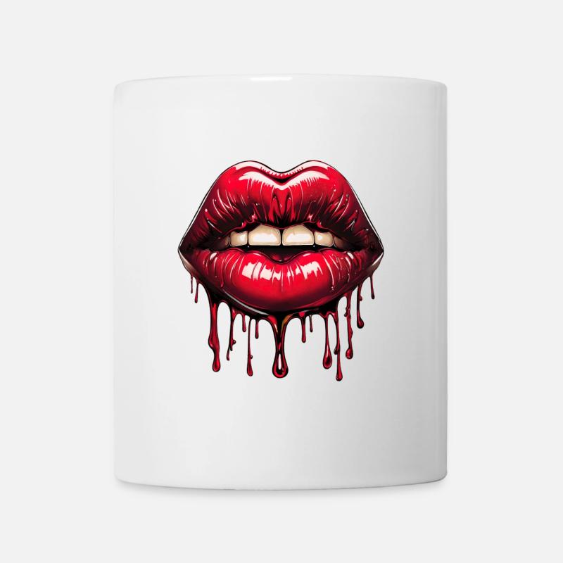 Lippen - Tasse - Weiß