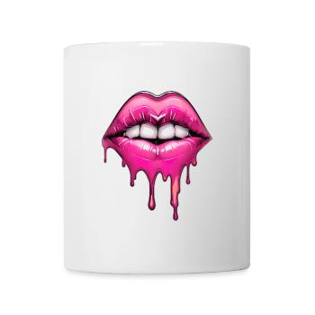 Lèvres - Mug blanc - blanc - Devant