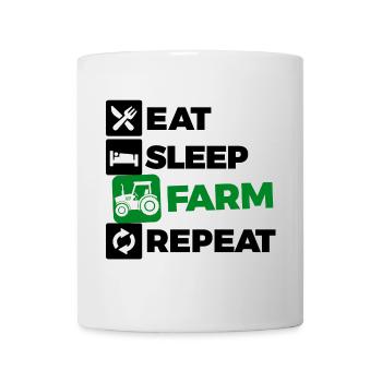 Déclaration sur les tracteurs de véhicules à moteur Agriculture agricole biologique - Mug blanc - blanc - Devant