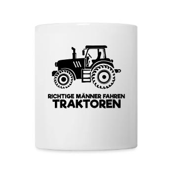 Traktor Statement Nutzfahrzeug Fahrzeug Biobauer - Tasse - Weiß - Vorne