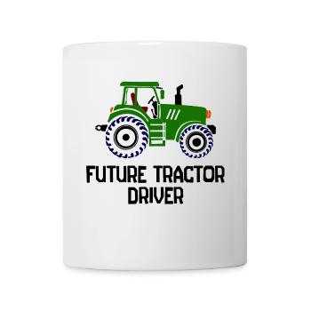 Commercial Vehicle Tractor Statement Agriculture Field - Mug - white - Front