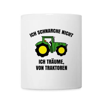 Nutzfahrzeug Traktor Statement Landmaschinen Bauer - Tasse - Weiß - Vorne