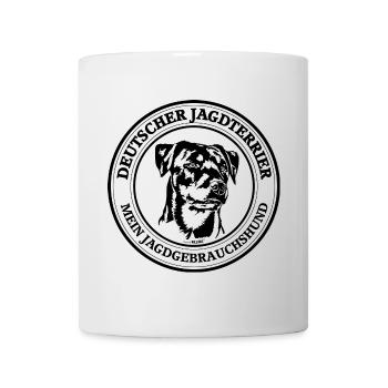 Deutscher Jagdterrier Jagdgebrauchshund Jagdhunde - Tasse - Weiß - Vorne
