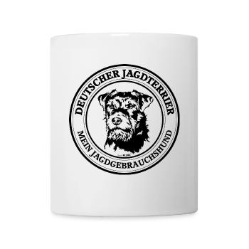 Deutscher Jagdterrier Jagdgebrauchshund Jagdhunde - Tasse - Weiß - Vorne