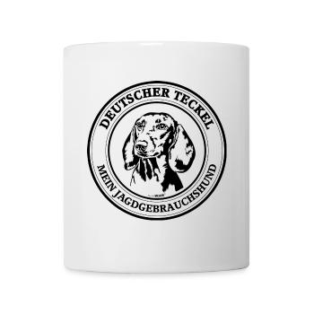Deutscher Teckel Jagdgebrauchshund Jagdhunde Hunde - Tasse - Weiß - Vorne