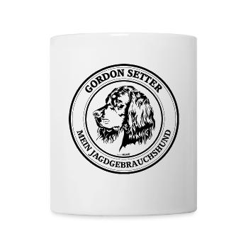 Gordon Setter Jagdgebrauchshund Jagdhunde Hunde - Tasse - Weiß - Vorne