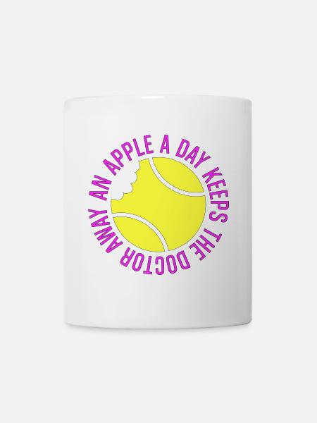 Tennis Shirt Funny Lustiger Spruch Tennisspieler - Tasse - Weiß