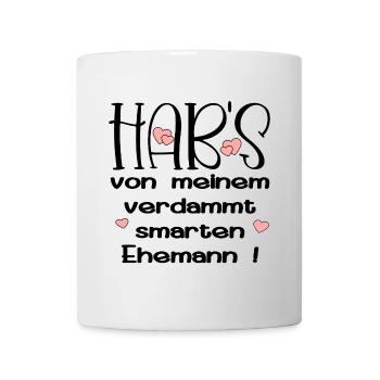 EHEPARTNER SPRÜCHE - SMARTER EHEMANN - HUMOR - Tasse - Weiß - Vorne