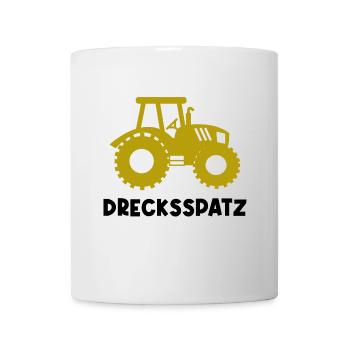 Nutzfahrzeug Statement Landwirt Traktor Fahrzeug - Tasse - Weiß - Vorne