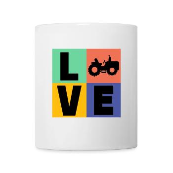 Tracteur Disant Agriculture Tracteur Agriculteur Biologique - Mug blanc - blanc - Devant