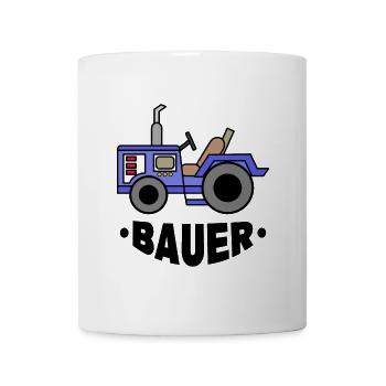 Landmaschinen Spruch Bauer Traktor Nutzfahrzeug - Tasse - Weiß - Vorne