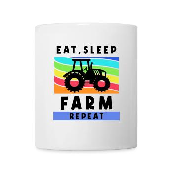 Agriculteur de champ Tractor Statement Véhicule utilitaire - Mug blanc - blanc - Devant