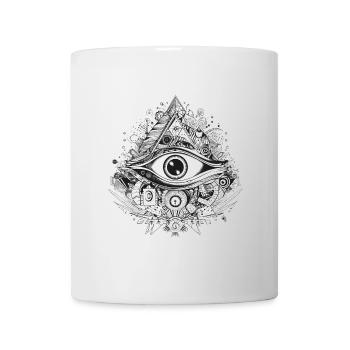 Mystisches Auge - Tasse - Weiß - Vorne