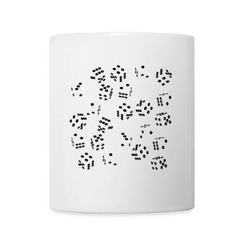 Dice - Optical Illusion - Game Night - Random - Mug - white - Front