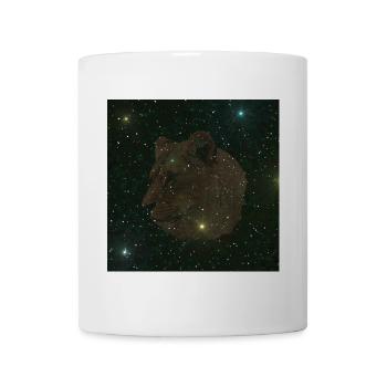 Raubkatzen liebhaber, Löwin Sternenmuster - Tasse - Weiß - Vorne