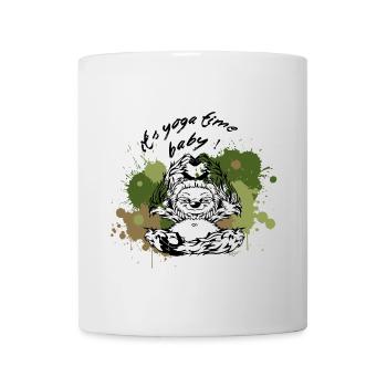 Faultier Sloth Yoga time Nature - Tasse - Weiß - Vorne