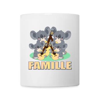Famille de paresseux - Guitariste MUSIQUE - GUITAR - Mug blanc - blanc - Devant