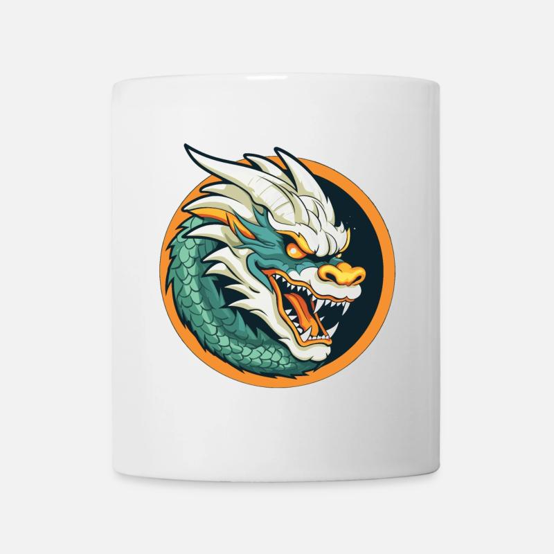 Dragon Crest: Ember Dragon Emblem - Mug - white