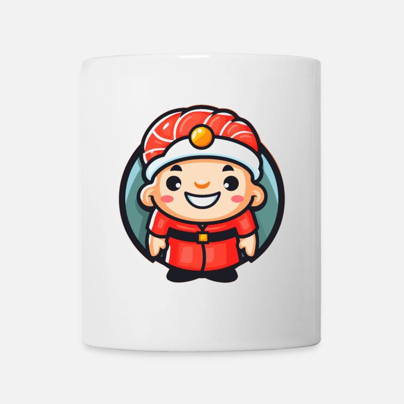Mascotte du chef sushi - Mug blanc - blanc