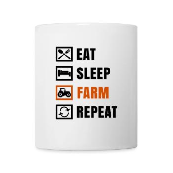 Déclaration du tracteur Agriculteur de véhicules utilitaires de terrain - Mug blanc - blanc - Devant