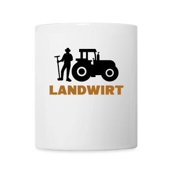 Landwirt Traktor Spruch Landleben Biobauer Feld - Tasse - Weiß - Vorne