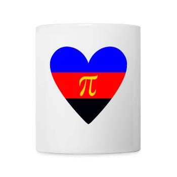 Polyamorie Pride Herzdesign - Tasse - Weiß - Vorne