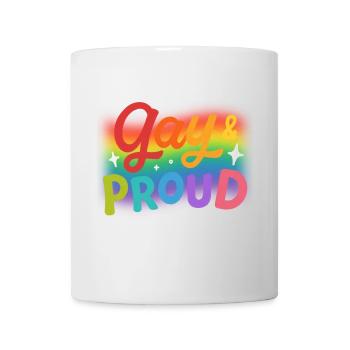 Gay & Proud Rainbow Love - Mug - white - Front