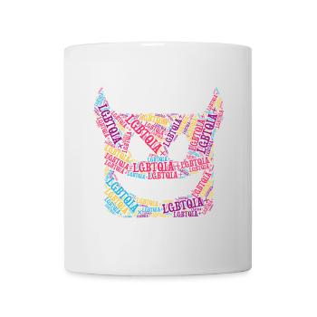 LGBTQIA+ T-shirt Diable Nuage de mots Gay Pride LGBT - Mug blanc - blanc - Devant