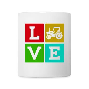 Traktor Landleben Spruch Nutzfahrzeug Landwirt - Tasse - Weiß - Vorne