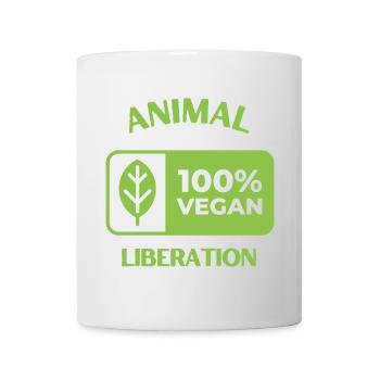 Animal Liberation, vegan - Tasse - Weiß - Vorne