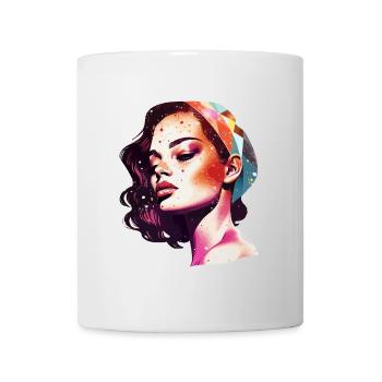 Vivid Artistic Woman Portrait - Mug - white - Front