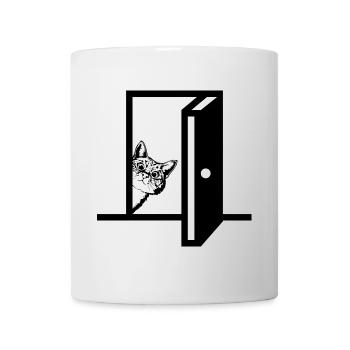 Graphique Funny Animals Cat - Mug blanc - blanc - Devant