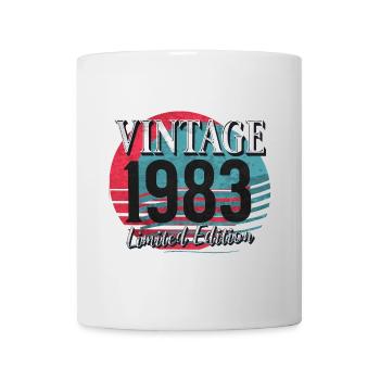 40e anniversaire Millésime 1983 Rétro Coucher de soleil - Mug blanc - blanc - Devant