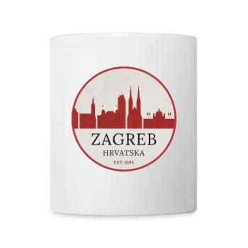 Zagreb Skyline Emblem Croatia - Mug - white - Front