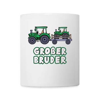 Nutzfahrzeug Bauer Statement Traktor Biobauer - Tasse - Weiß - Vorne