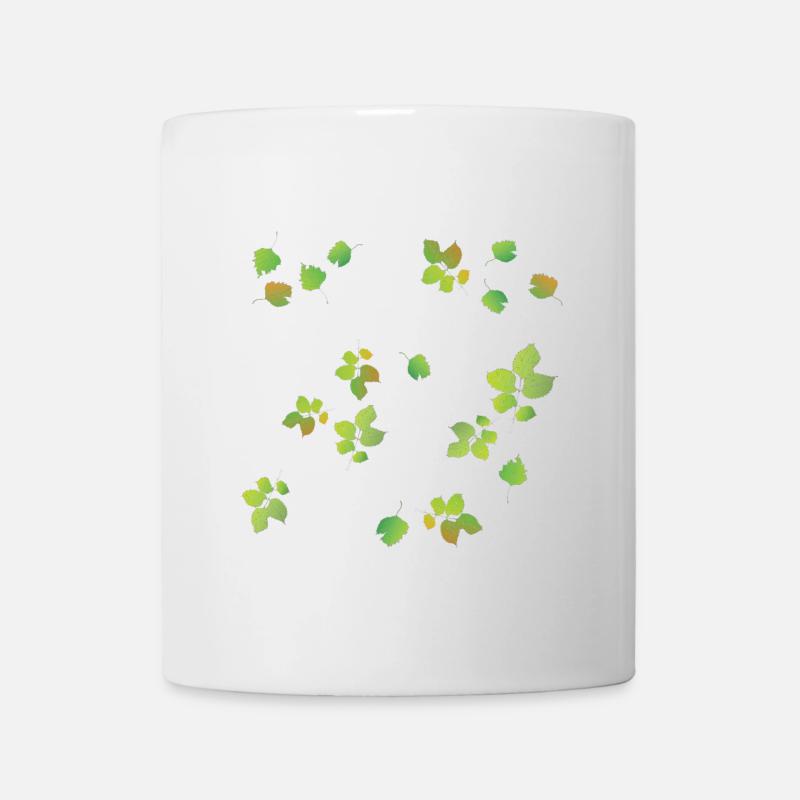 Spring Leaves Pattern - Mug - white