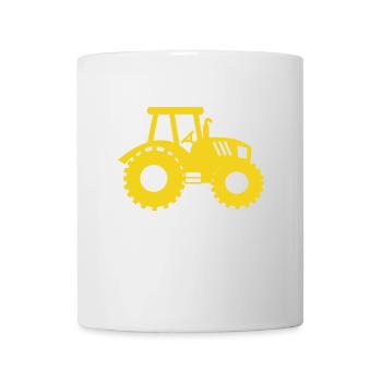 Traktor Bauer Feld Ackerbau Statement Biobauer - Tasse - Weiß - Vorne