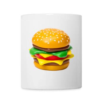 Hamburger Po Art Print - Mug - white - Front