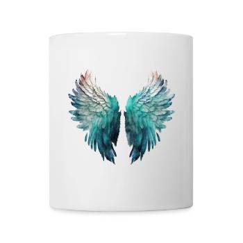 Painted Aquatic Angel Wings - Mug - white - Front