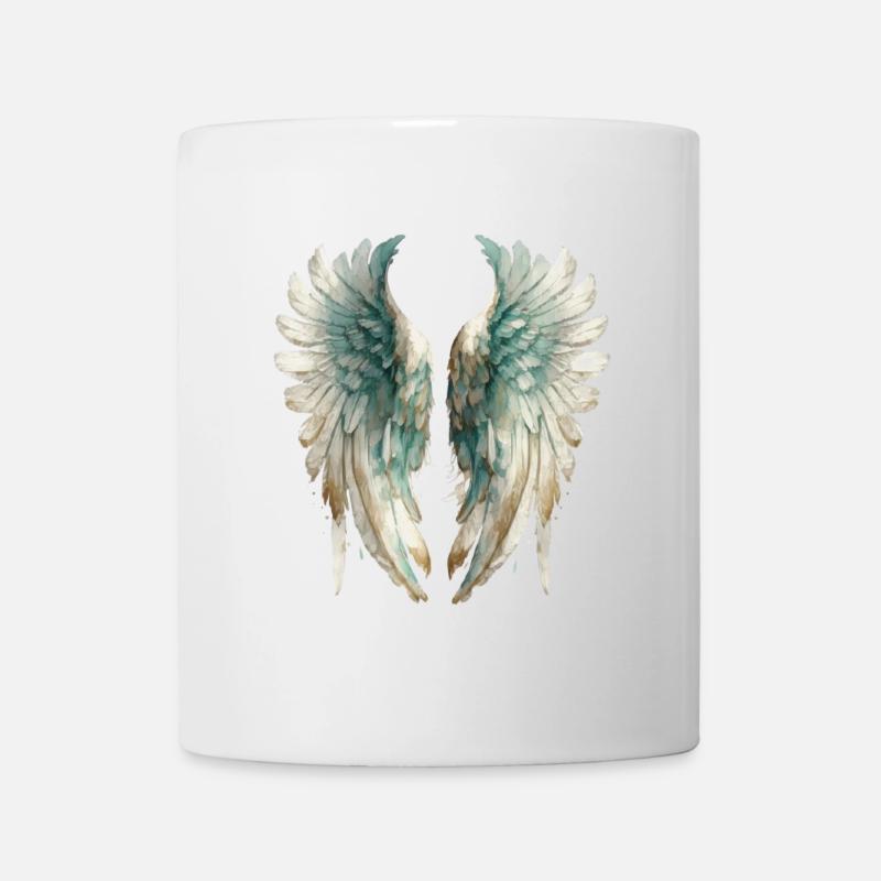 Ailes d'Ange aquarelle pastel - Mug blanc - blanc