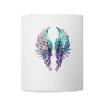 Ailes Pastel Irisées - Mug blanc - blanc - Devant