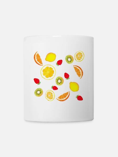Assortment of fresh fruit - Mug - white