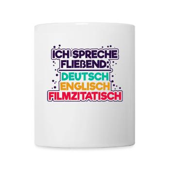 Movies Film Schauen Kino Filme Statement Cineast - Tasse - Weiß - Vorne