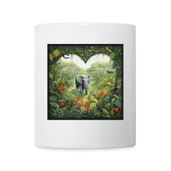 Elephant Love - Mug - white - Front