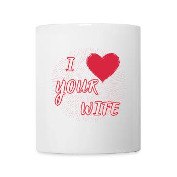 J'aime votre femme - énonciation drôle. - Mug blanc - blanc - Devant