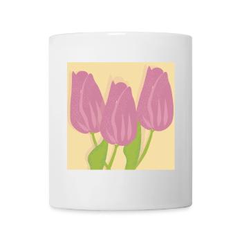 Tulpen - Tasse - Weiß - Vorne