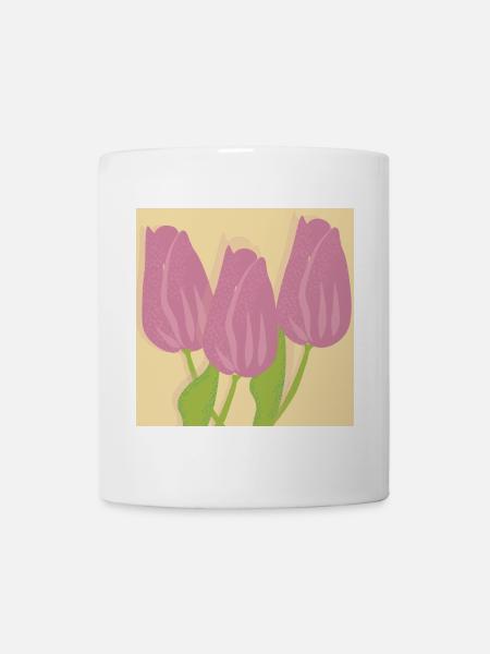 Tulpen - Tasse - Weiß