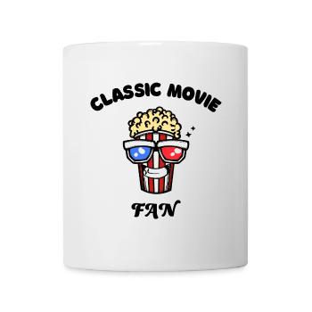 Movie Night Filme Movies Statement Popcorn Serien - Tasse - Weiß - Vorne